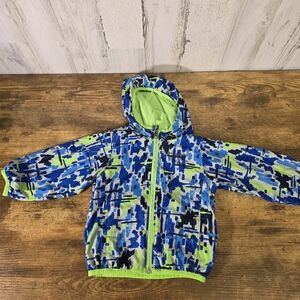 Columbia baby boys size 12-18 months blue, green and gray jacket